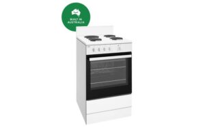 Electric Cooker 54cm Conventional Oven Grill in Oven 4 Hotplates White