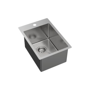 Hana 20L Laundry Single Sink With 1TH & O/Flow 350x510x230mm