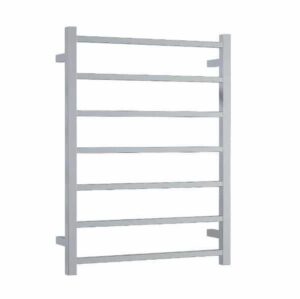 Ladder Heated Towel Rail Square 7 Bar 600x800x120mm Polished S/S