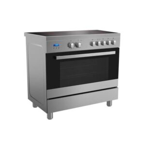 Electric Cooker 90cm Electric Fan Forced Oven Grill in Oven 5 Zone S/S