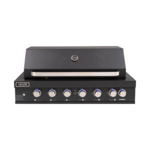 BBQ Built-In 120cm 6 Burner with Hood Black