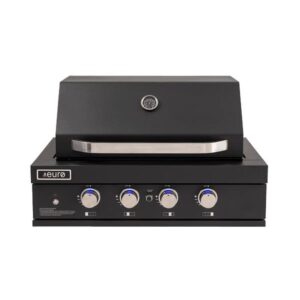 BBQ Built-In 90cm 4 Burner with Hood Black
