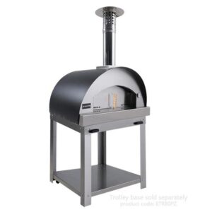 Pizza Oven Wood Fired 80x60cm S/S & Black