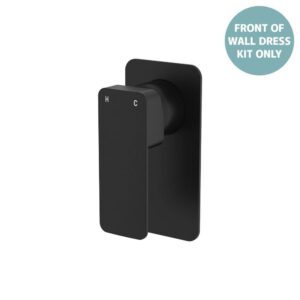 Tono Shower Mixer Rectangular Plate Matte Black Trim Kit ONLY LF