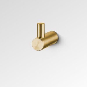 Kova SS Compact Robe Hook Brushed Brass