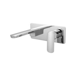 Heston Wall Basin Mixer Chrome