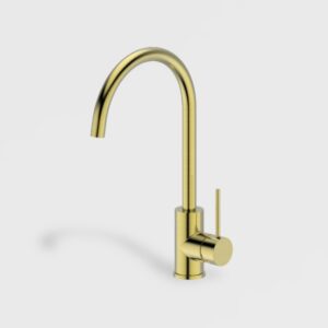 Kova Gooseneck Kitchen Mixer Brushed Gold LF