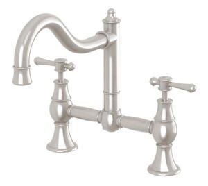 Nostalgia Lever Exposed Sink Set Brushed Nickel