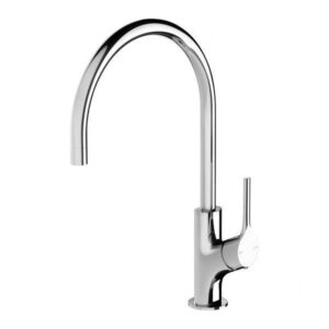 Vivid Slimline Oval Gooseneck Sink Mixer 220mm Chrome LF