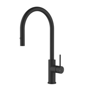 Otus Slimline Sink Mixer Pull Out 304 SS Matte Black