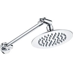 Slice Round Swivel Shower Head & Arm Chrome