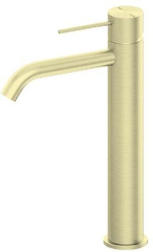 Mecca Tall Basin Mixer Brushed Gold