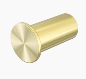 Mecca Robe Hook Slim Brushed Gold