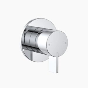 Round Blade Wall Mixer Chrome