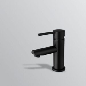 Nirvana Basin Mixer Straight Outlet Matt Black