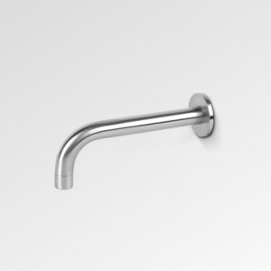 New York Bath Outlet Curved 200mm Chrome