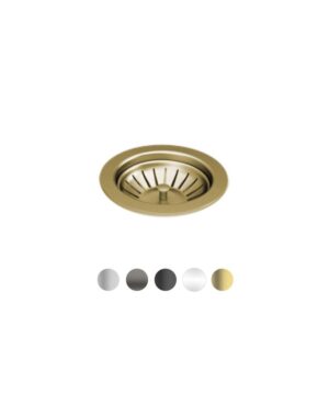 Sink Basket Waste Brushed Gold