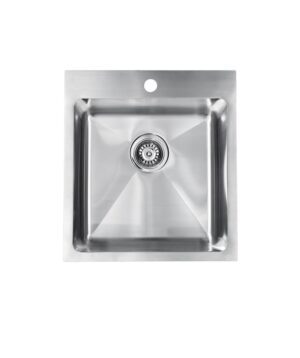 Kubic Deep 450 Sink Galley 450x500mm 1TH NOF Silk S/S