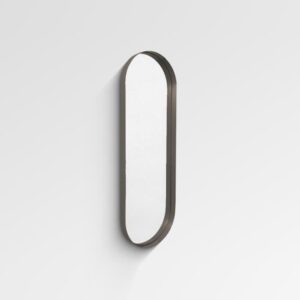 Element Oval Mirror 100x50cm Gun Metal Trim