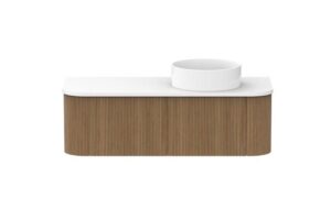 Waverley 1200 AD Wall Hung Vanity Right Hand Bowl Cherry Pie Top