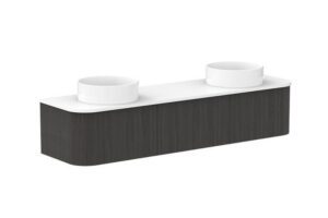 Waverley 1800 AD Wall Hung Vanity Double Bowl Durasein Top