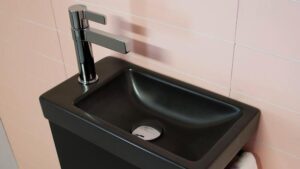 Seek 400 WH Matte Black Top CP Towel Ring & PWM