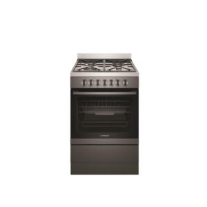 Dual Fuel Upright Cooker 60cm FF Oven, Air Fyer & Gas Burners With Wok Dark S/S