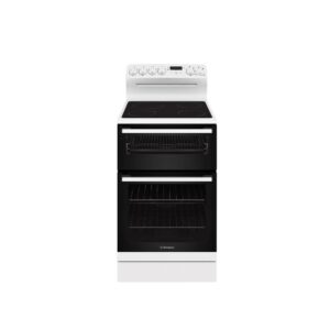 Electric Cooker 54cm Seperate Grill 4 Zone Ceramic Cooktop White