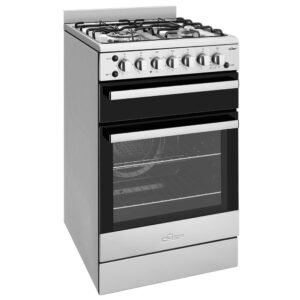 Gas Cooker 54cm Fan Forced Oven Seperate Grill 4 Burner Gas Hob S/S LP Conversion Kit