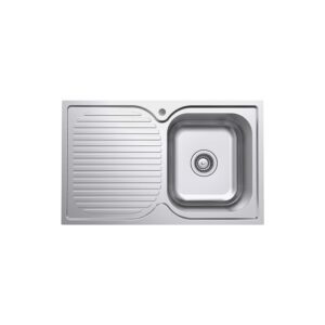 Tiva 780 Single Kitchen Sink With Drainer RH Bowl 780 x 480 x 180mm S/S 1TH