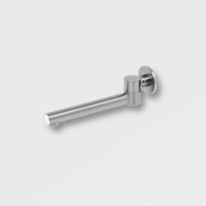 Nirvana Round Swivel Bath Outlet 220mm Brushed Nickel