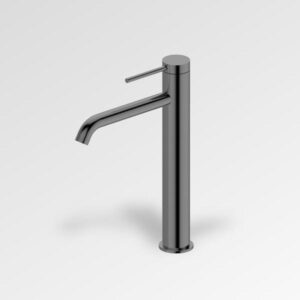 Kova Tower Basin Mixer Curved Spout Gun Metal LF