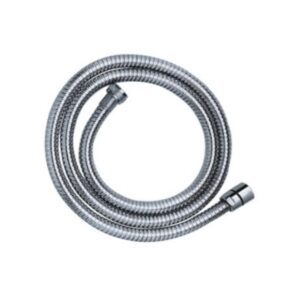 Hose Double Interlock Metal 1.5m Chrome