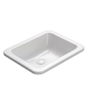 Limni 451 Ceramic Basin Inset 450x370mm 1TH OF White