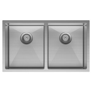 Hana 27/27L Double Kitchen Sink S/S 760 x 450 x 200