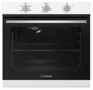 Electric Oven Built-In 60cm FF 5 MF 10 Amp Plug Knob Controls White