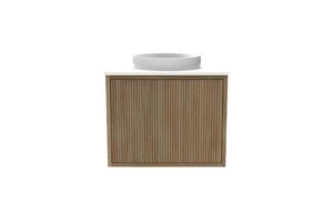 Clifton Mini WH Vanity 470 Centre Bowl Cherry Pie Top Gloss